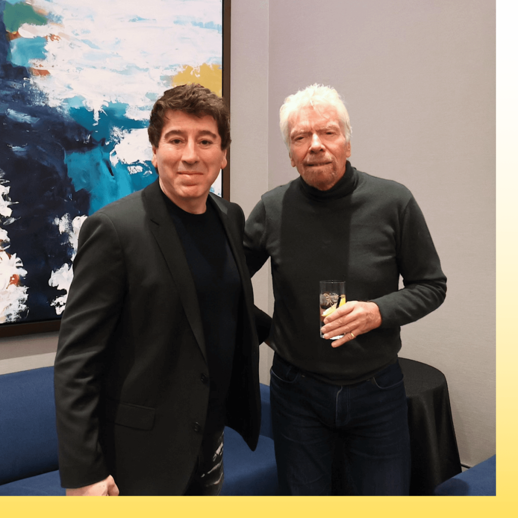 Rem Oculee and Richard Branson